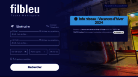 What Filbleu.fr website looks like in 2024 