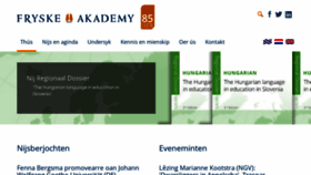 What Fryske-akademy.nl website looks like in 2024 