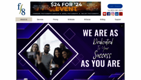 What F8re.com website looks like in 2024 