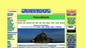 What Francebalade.com website looks like in 2024 