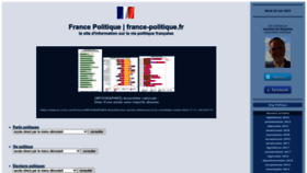 What France-politique.fr website looks like in 2024 