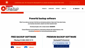What Fbackup.com website looks like in 2024 
