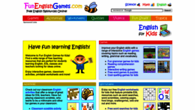 What Funenglishgames.com website looks like in 2024 