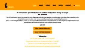 What Foodsystems4people.org website looks like in 2024 