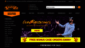 What Fireworks.us website looked like in 2024 (1 year ago)