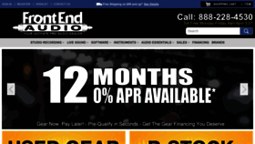 What Frontendaudio.com website looks like in 2024 