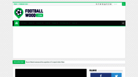 What Footballwood.com website looks like in 2024 