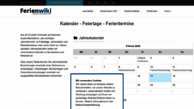 What Ferienwiki.de website looks like in 2024 
