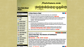 What Flutetunes.com website looks like in 2024 