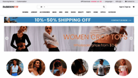 What Fashiontiy.com website looks like in 2024 