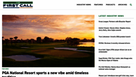 What Firstcallgolf.com website looks like in 2024 