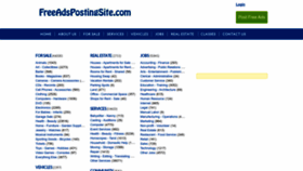 What Freeadspostingsite.com website looks like in 2024 