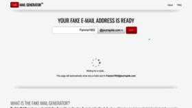What Fakemailgenerator.com website looks like in 2024 