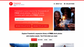 What Freestock.com website looks like in 2024 