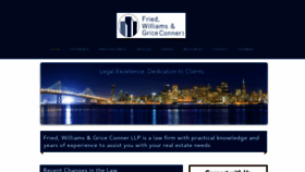 What Friedwilliams.com website looks like in 2024 