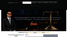 What Frontierparalegals.com website looks like in 2024 