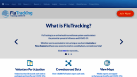 What Flutracking.net website looks like in 2024 