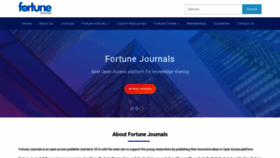 What Fortunejournals.com website looks like in 2024 
