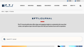 What Ftijournal.com website looks like in 2024 