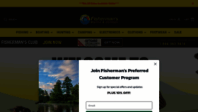What Fishermans-marine.com website looks like in 2024 