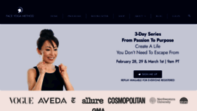 What Faceyogamethod.com website looks like in 2024 