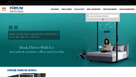 What Fortunehotels.in website looks like in 2024 