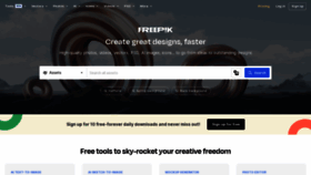 What Freepik.com website looks like in 2024 