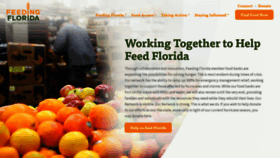 What Feedingflorida.org website looks like in 2024 