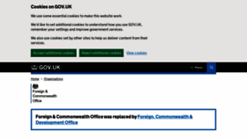 What Fco.gov.uk website looks like in 2024 