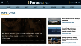 What Forces.net website looks like in 2024 