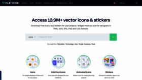 What Flaticon.com website looks like in 2024 