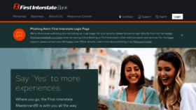 What Firstinterstatebank.com website looks like in 2024 