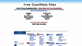 What Freeclassifiedssites.com website looks like in 2024 