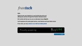 What Frantech.ca website looks like in 2024 