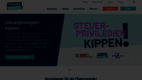 What Finanzwende.de website looks like in 2024 