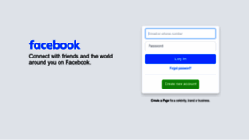 What Facebok.com website looks like in 2024 