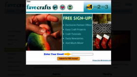 What Favecrafts.com website looks like in 2024 