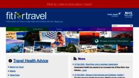 What Fitfortravel.nhs.uk website looks like in 2024 