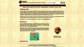 What Famsi.org website looks like in 2024 