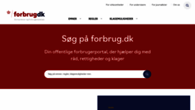 What Forbrug.dk website looks like in 2024 