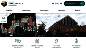 What Fayetteville-ar.gov website looks like in 2024 