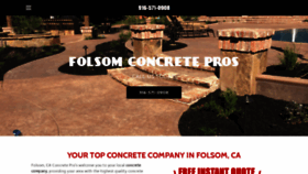 What Folsomconcretepros.com website looks like in 2024 