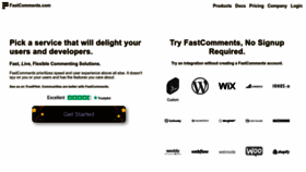 What Fastcomments.com website looks like in 2024 