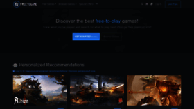 What Freetogame.com website looks like in 2024 