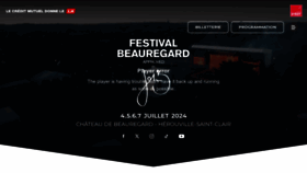 What Festivalbeauregard.com website looks like in 2024 