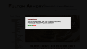 What Fulton-armory.com website looks like in 2024 