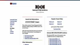 What Faqs.org website looks like in 2024 