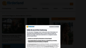 What Foerderland.de website looks like in 2024 