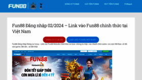 What Fun88vnd.com website looks like in 2024 