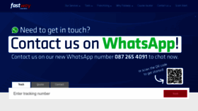 What Fastway.co.za website looks like in 2024 